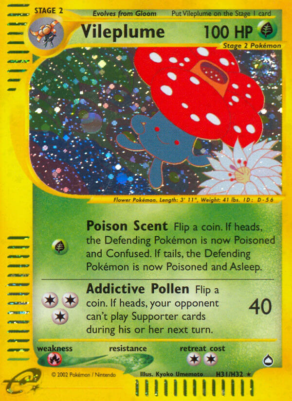 Vileplume (H31/H32) [Aquapolis] | Play N Trade Winnipeg