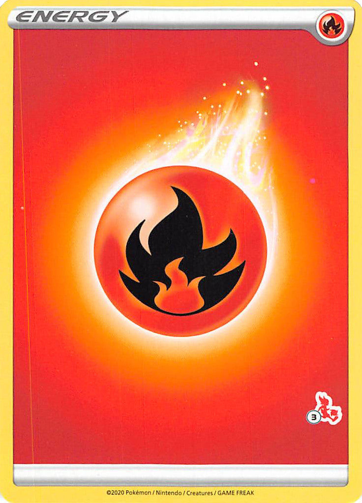 Fire Energy (Cinderace Stamp #3) [Battle Academy 2022] | Play N Trade Winnipeg