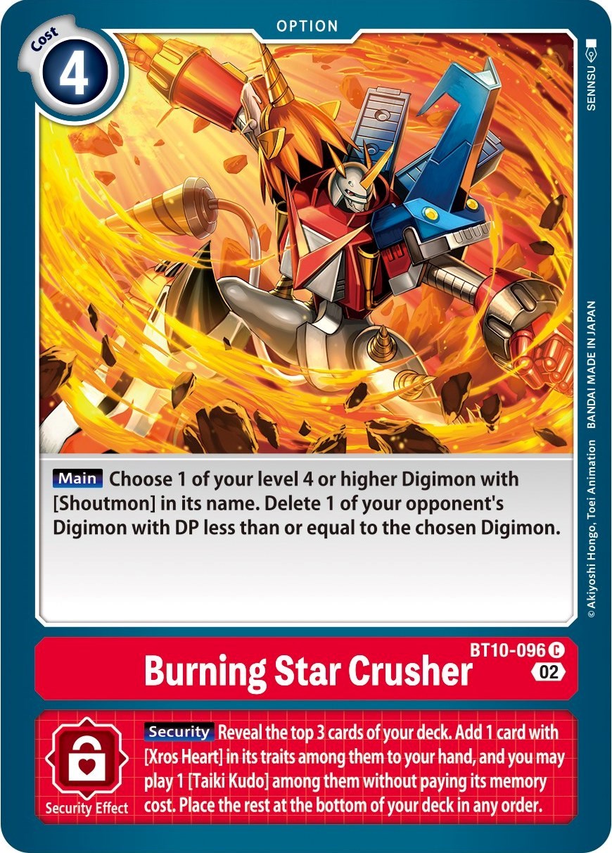 Burning Star Crusher [BT10-096] [Xros Encounter] | Play N Trade Winnipeg