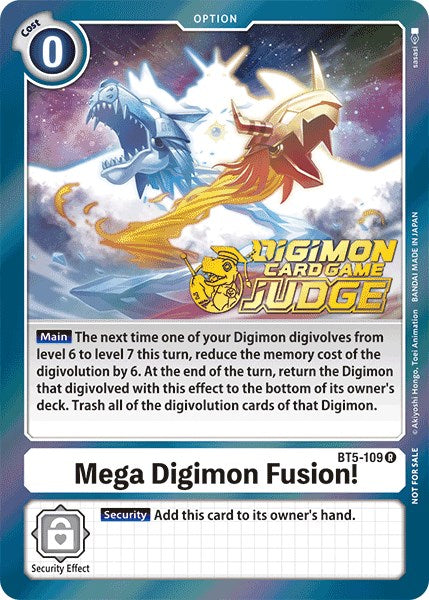 Mega Digimon Fusion! [BT5-109] (Judge Pack 1) [Battle of Omni Promos] | Play N Trade Winnipeg