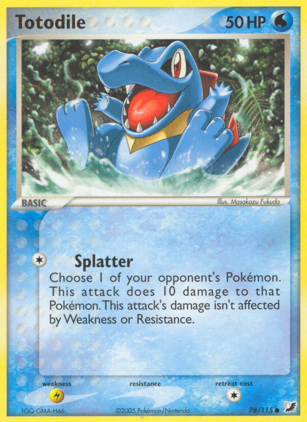 Totodile (78/115) [EX: Unseen Forces] | Play N Trade Winnipeg