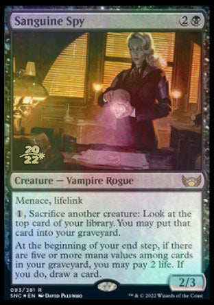 Sanguine Spy [Streets of New Capenna Prerelease Promos] | Play N Trade Winnipeg