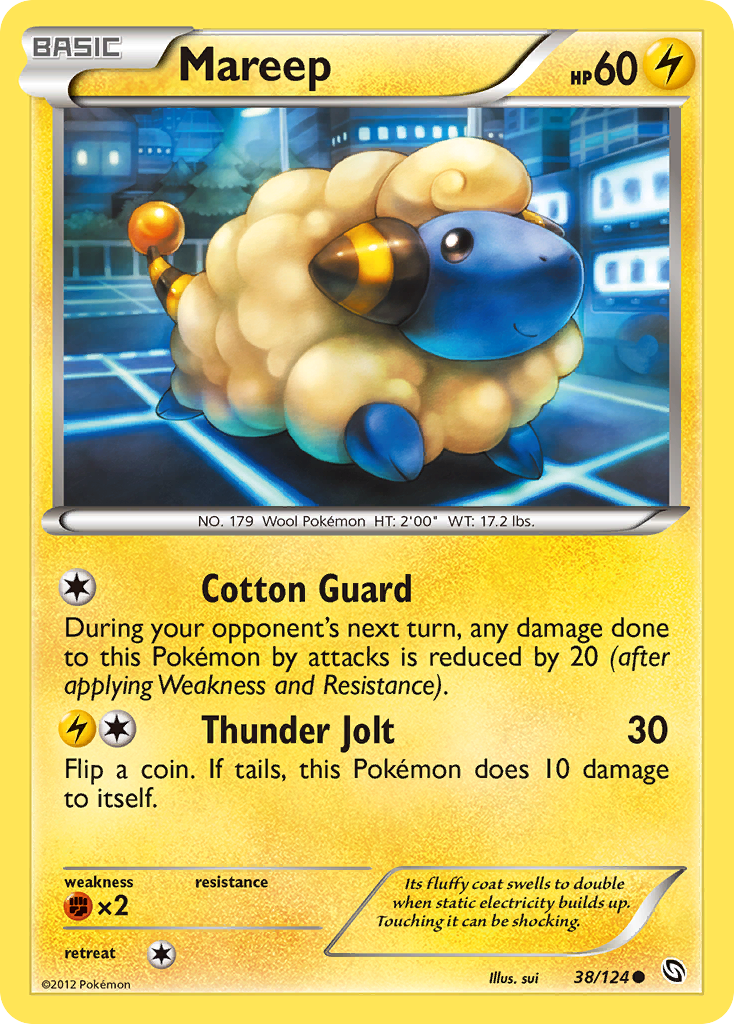 Mareep (38/124) [Black & White: Dragons Exalted] | Play N Trade Winnipeg