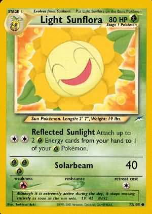 Light Sunflora (72/105) [Neo Destiny Unlimited] | Play N Trade Winnipeg