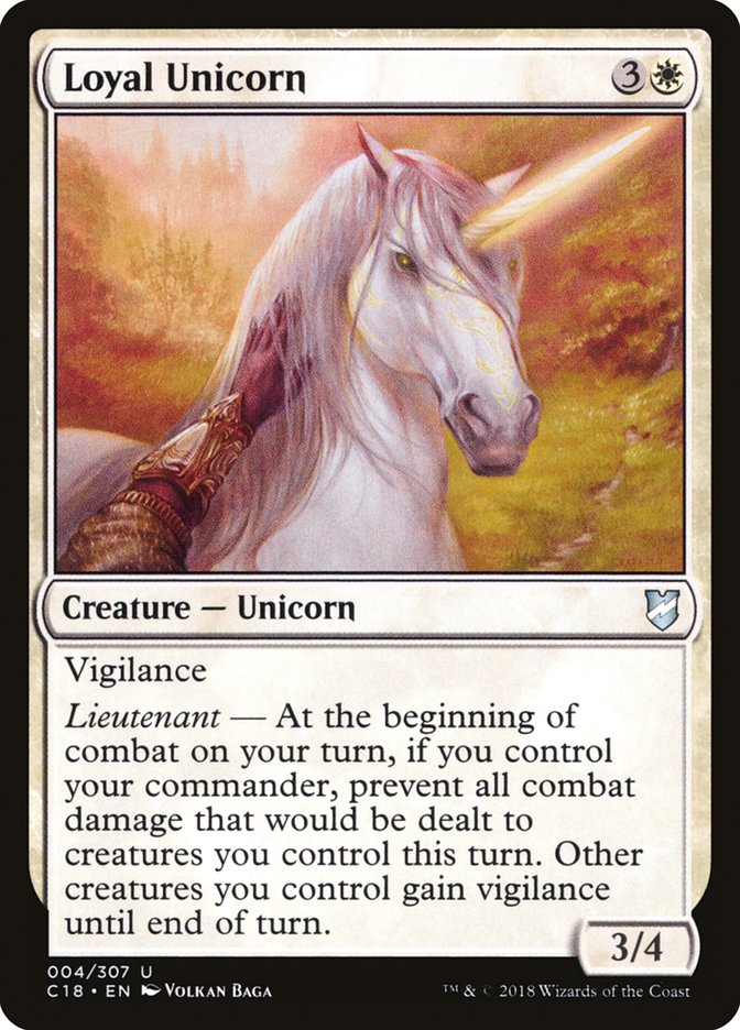 Loyal Unicorn [Commander 2018] | Play N Trade Winnipeg