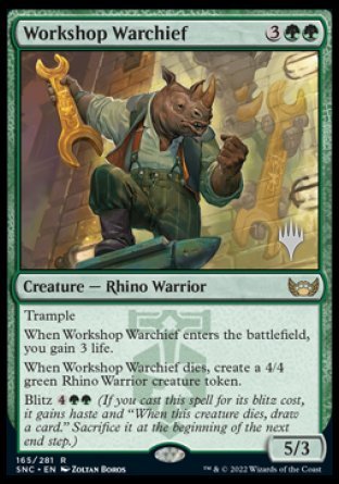 Workshop Warchief (Promo Pack) [Streets of New Capenna Promos] | Play N Trade Winnipeg