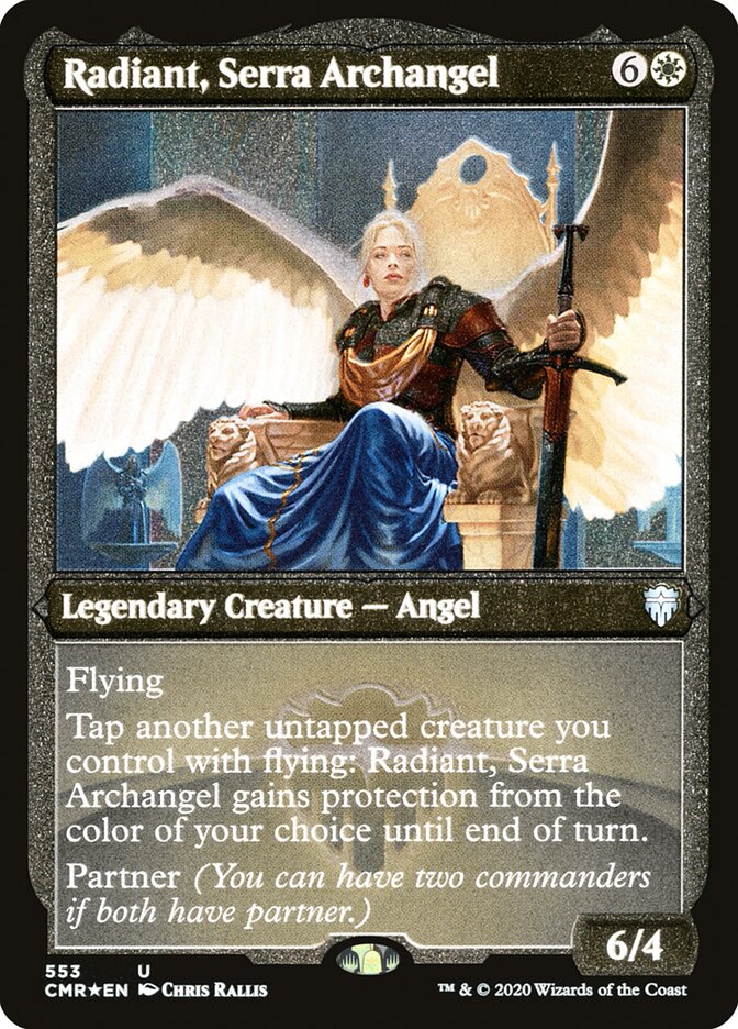 Radiant, Serra Archangel (Etched) [Commander Legends] | Play N Trade Winnipeg