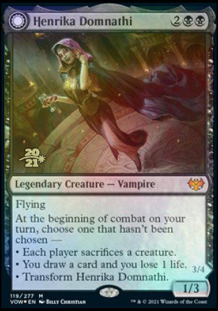 Henrika Domnathi // Henrika, Infernal Seer [Innistrad: Crimson Vow Prerelease Promos] | Play N Trade Winnipeg