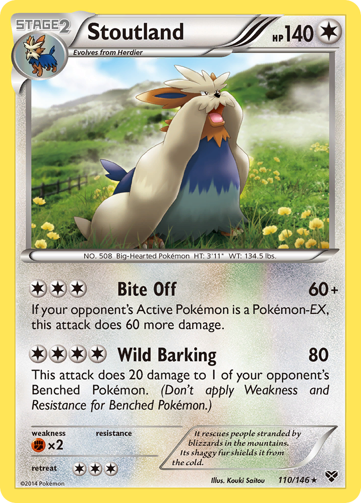 Stoutland (110/146) [XY: Base Set] | Play N Trade Winnipeg