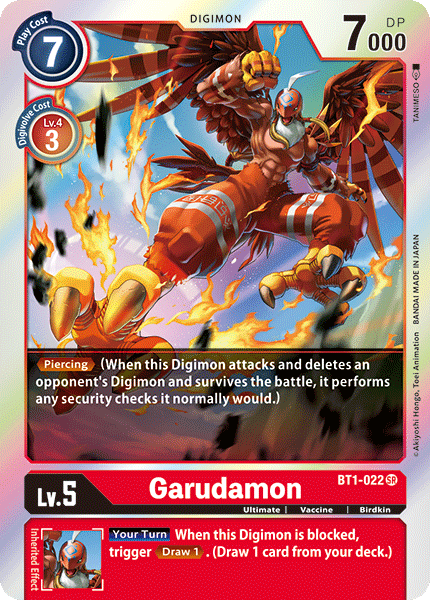 Garudamon [BT1-022] [Release Special Booster Ver.1.0] | Play N Trade Winnipeg