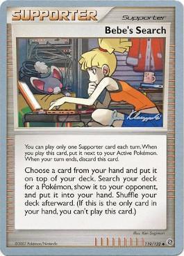 Bebe's Search (119/132) (Psychic Lock - Jason Klaczynski) [World Championships 2008] | Play N Trade Winnipeg