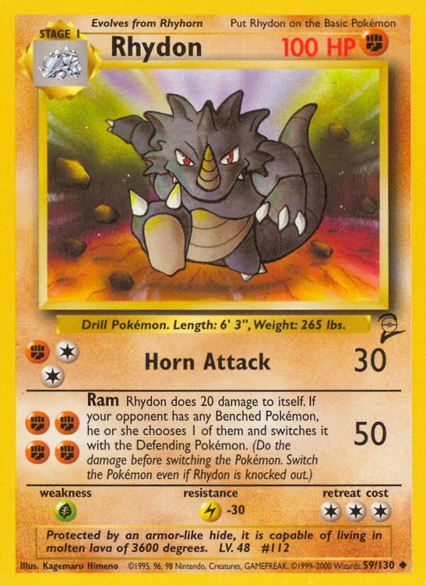 Rhydon (59/130) [Base Set 2] | Play N Trade Winnipeg