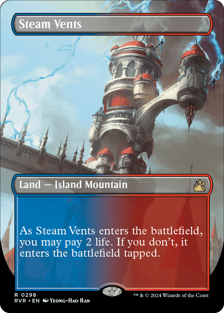 Steam Vents (Borderless) [Ravnica Remastered] | Play N Trade Winnipeg