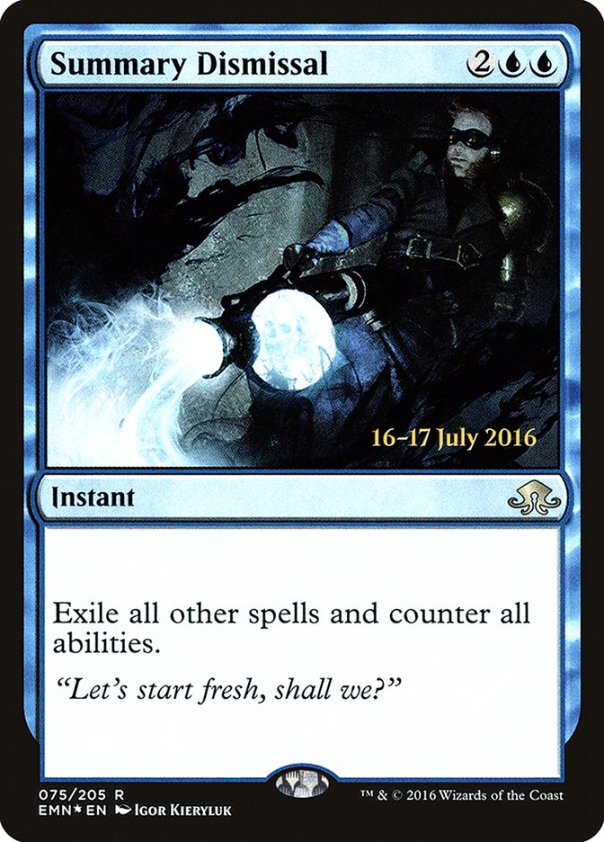 Summary Dismissal  [Eldritch Moon Prerelease Promos] | Play N Trade Winnipeg