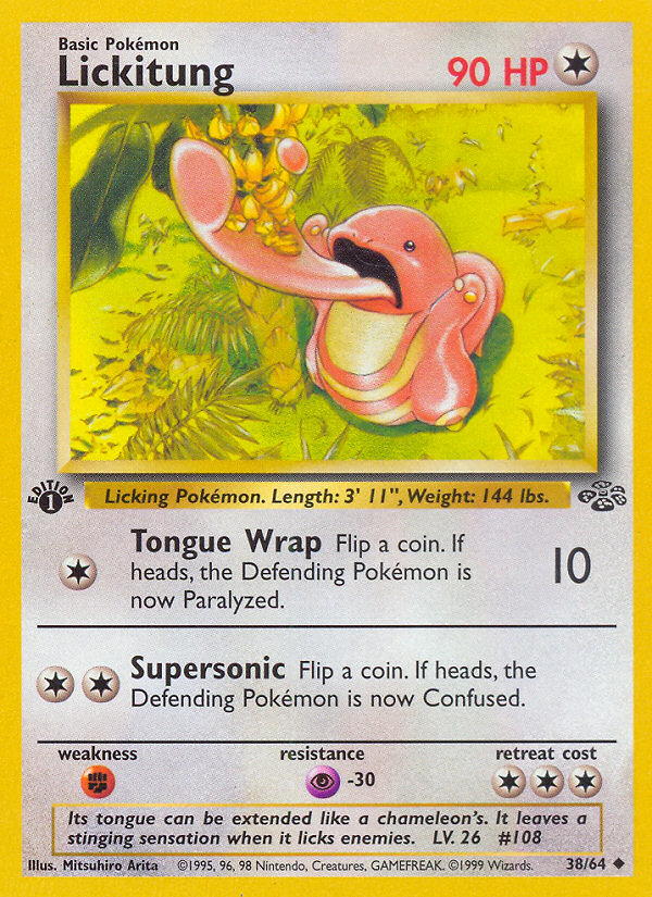 Lickitung (38/64) [Jungle 1st Edition] | Play N Trade Winnipeg