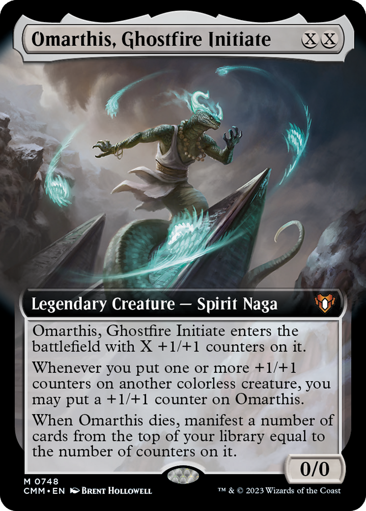 Omarthis, Ghostfire Initiate (Extended Art) [Commander Masters] | Play N Trade Winnipeg