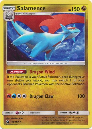 Salamence (106/168) (Cosmos Holo) [Sun & Moon: Celestial Storm] | Play N Trade Winnipeg