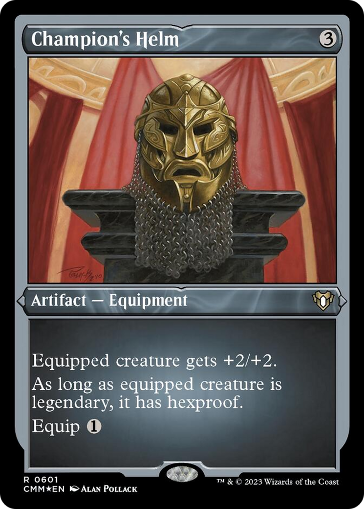 Champion's Helm (Foil Etched) [Commander Masters] | Play N Trade Winnipeg