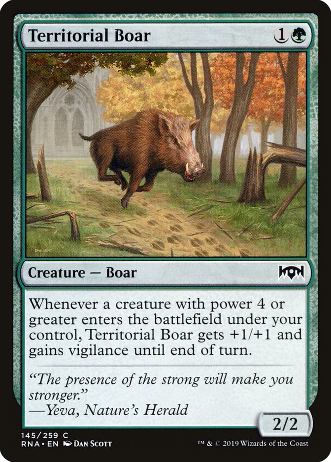 Territorial Boar [Ravnica Allegiance] | Play N Trade Winnipeg