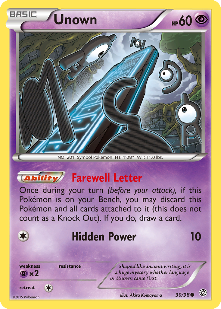 Unown (30/98) [XY: Ancient Origins] | Play N Trade Winnipeg