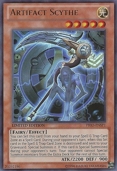 Artifact Scythe [PRIO-ENSP1] Ultra Rare | Play N Trade Winnipeg