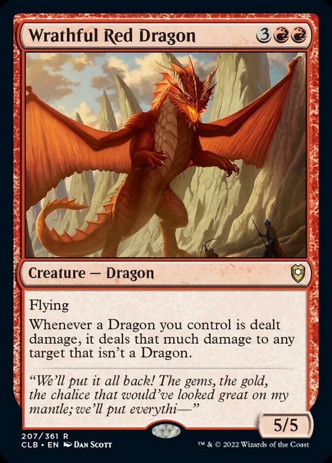 Wrathful Red Dragon [Commander Legends: Battle for Baldur's Gate] | Play N Trade Winnipeg