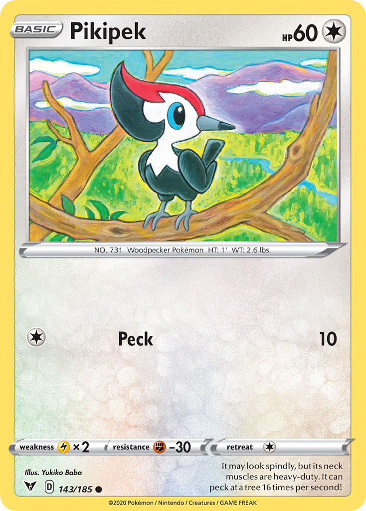 Pikipek (143/185) [Sword & Shield: Vivid Voltage] | Play N Trade Winnipeg