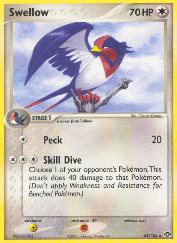 Swellow (41/106) [EX: Emerald] | Play N Trade Winnipeg