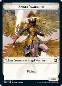 Angel Warrior // Insect Double-sided Token [Zendikar Rising Tokens] | Play N Trade Winnipeg