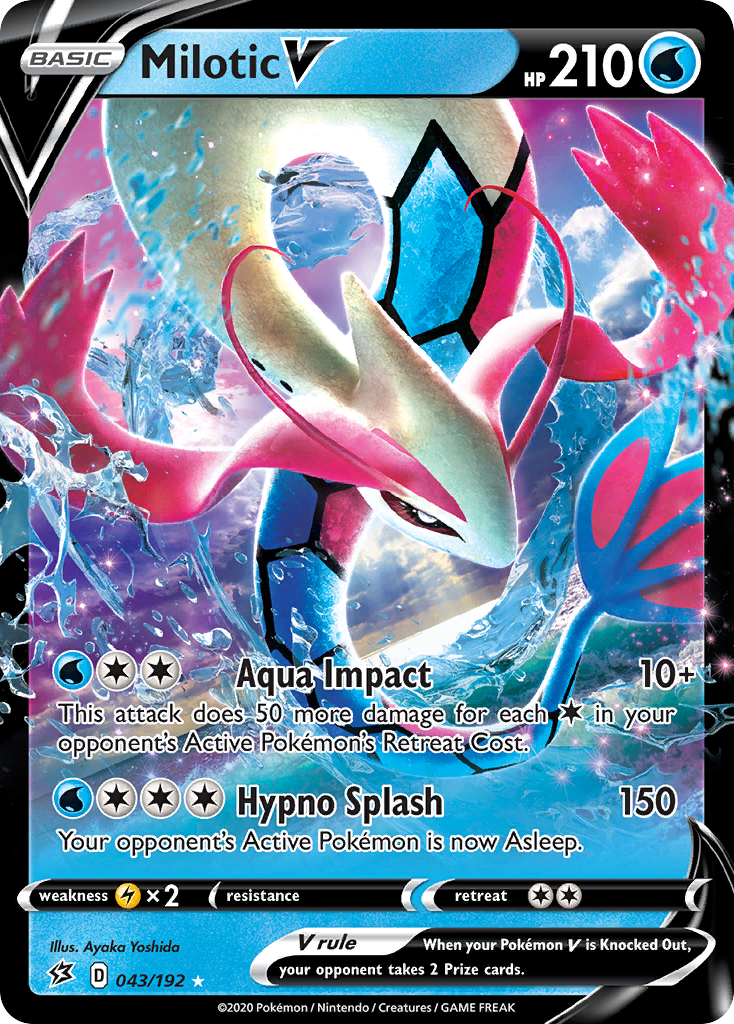 Milotic V (043/192) [Sword & Shield: Rebel Clash] | Play N Trade Winnipeg