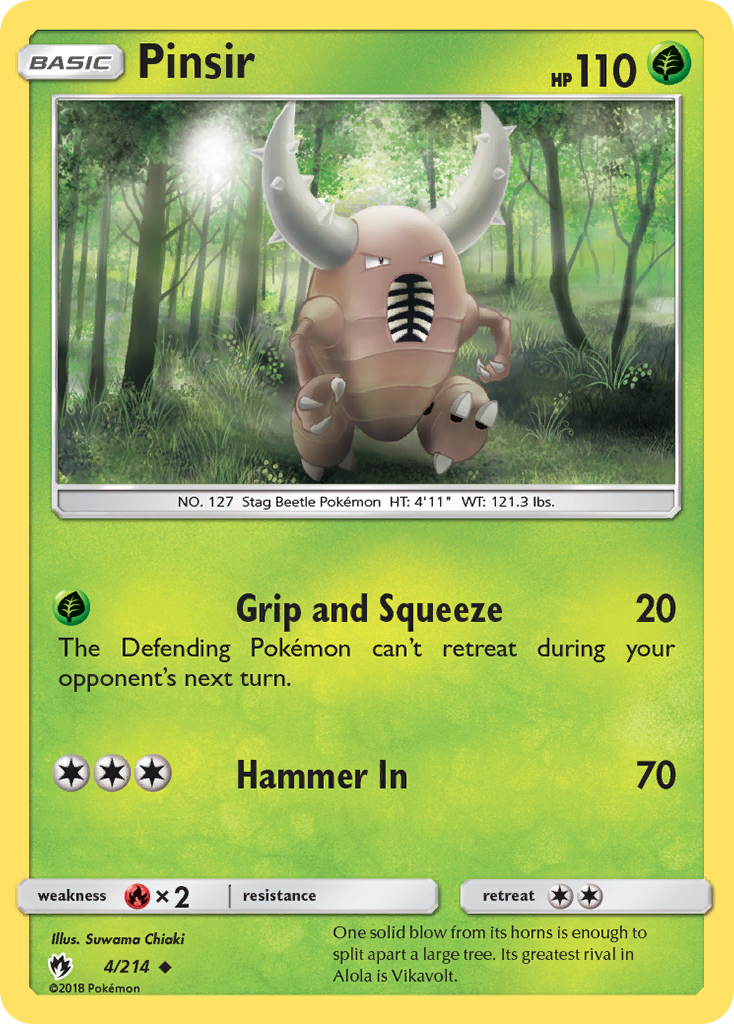 Pinsir (4/214) [Sun & Moon: Lost Thunder] | Play N Trade Winnipeg