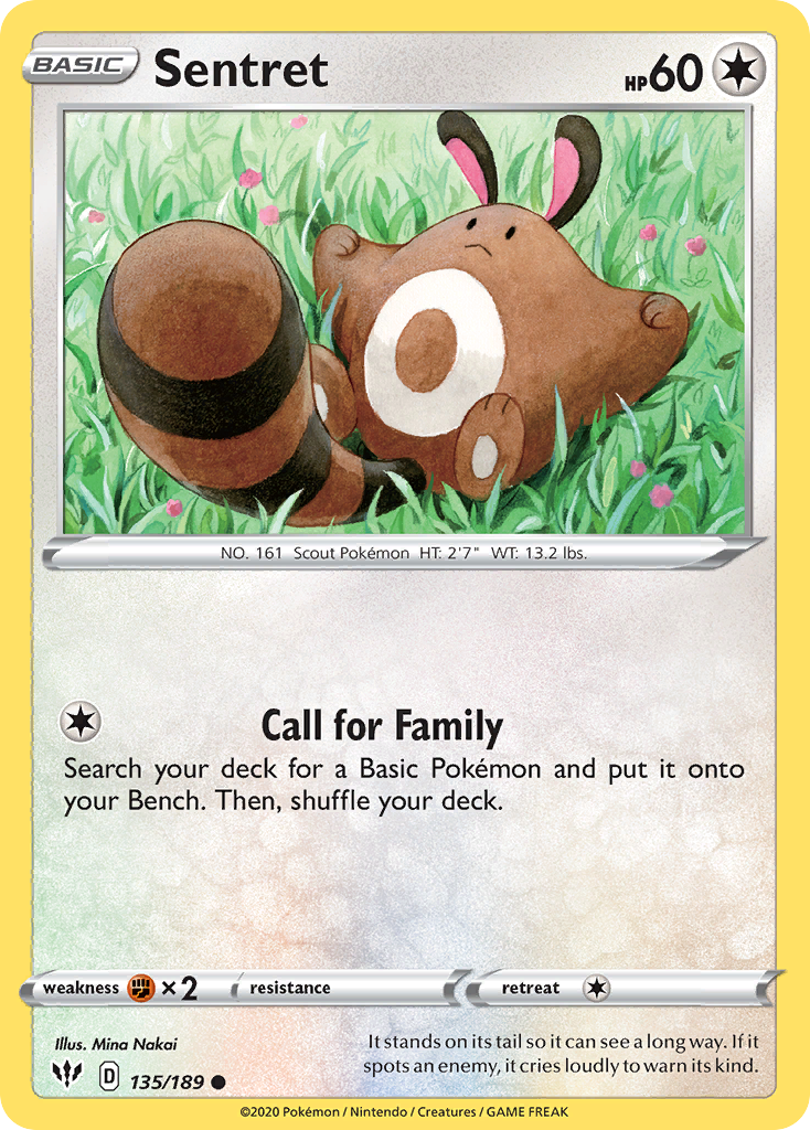 Sentret (135/189) [Sword & Shield: Darkness Ablaze] | Play N Trade Winnipeg