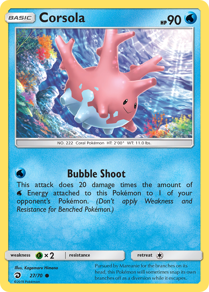 Corsola (27/70) [Sun & Moon: Dragon Majesty] | Play N Trade Winnipeg