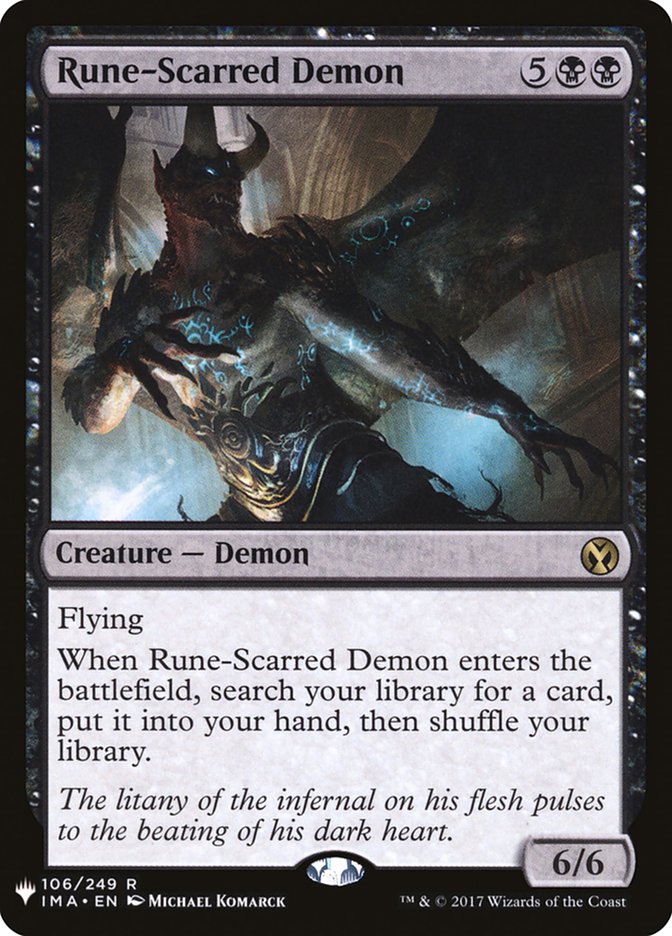 Rune-Scarred Demon [Mystery Booster] | Play N Trade Winnipeg