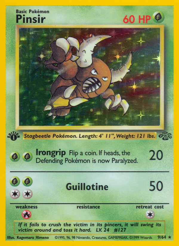 Pinsir (9/64) [Jungle 1st Edition] | Play N Trade Winnipeg