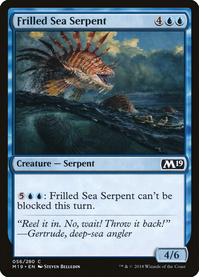 Frilled Sea Serpent [Core Set 2019] | Play N Trade Winnipeg