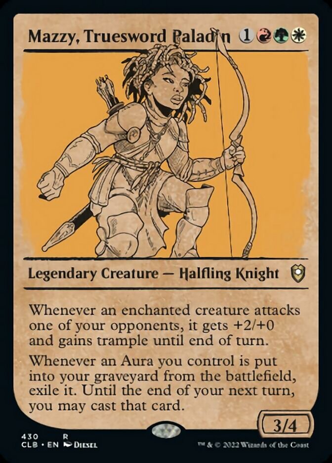 Mazzy, Truesword Paladin (Showcase) [Commander Legends: Battle for Baldur's Gate] | Play N Trade Winnipeg