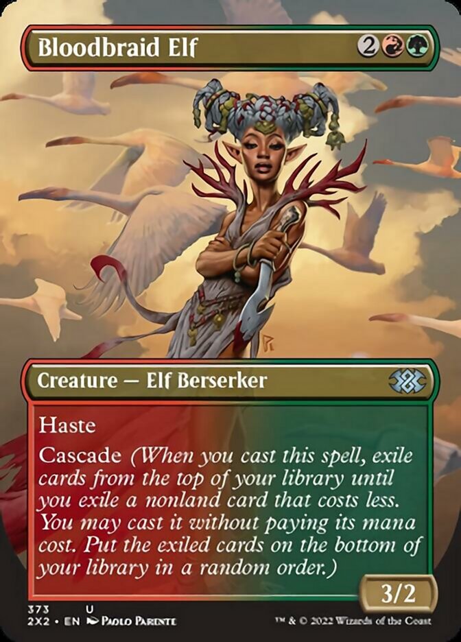 Bloodbraid Elf (Borderless Alternate Art) [Double Masters 2022] | Play N Trade Winnipeg