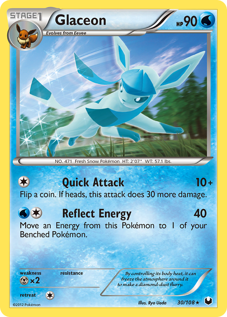 Glaceon (30/108) [Black & White: Dark Explorers] | Play N Trade Winnipeg