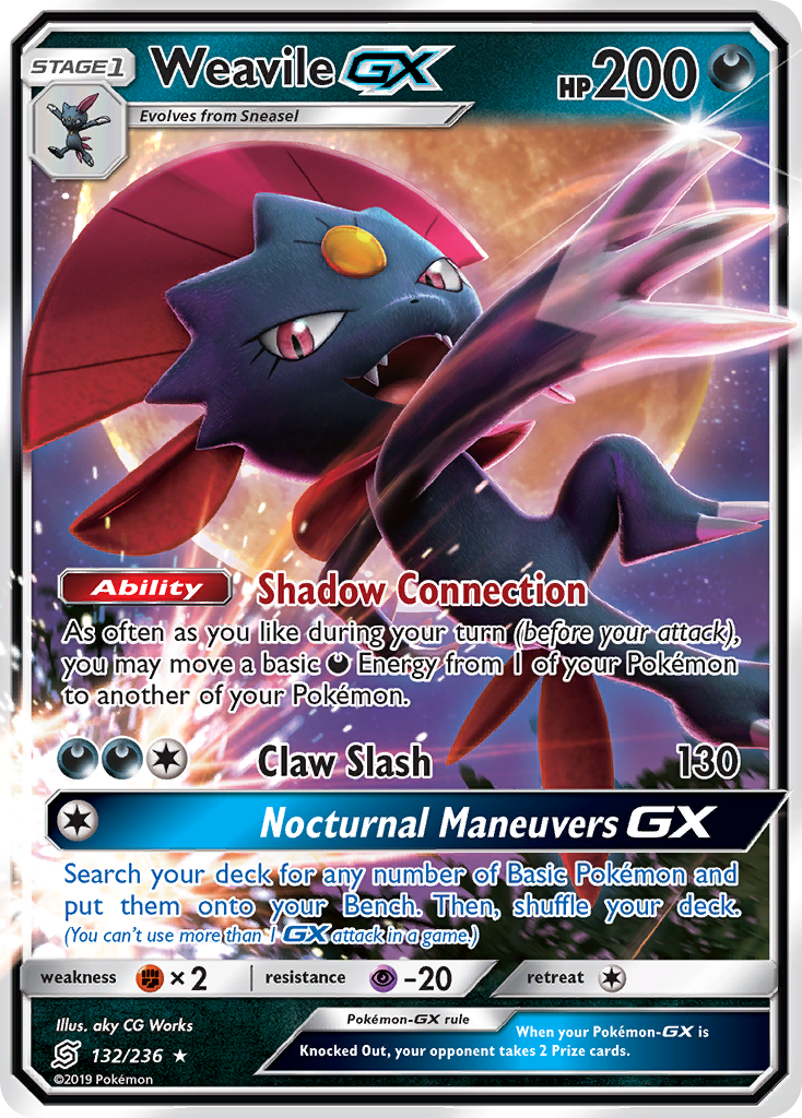 Weavile GX (132/236) [Sun & Moon: Unified Minds] | Play N Trade Winnipeg