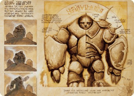 Precursor Golem Art Card [The Brothers' War Art Series] | Play N Trade Winnipeg