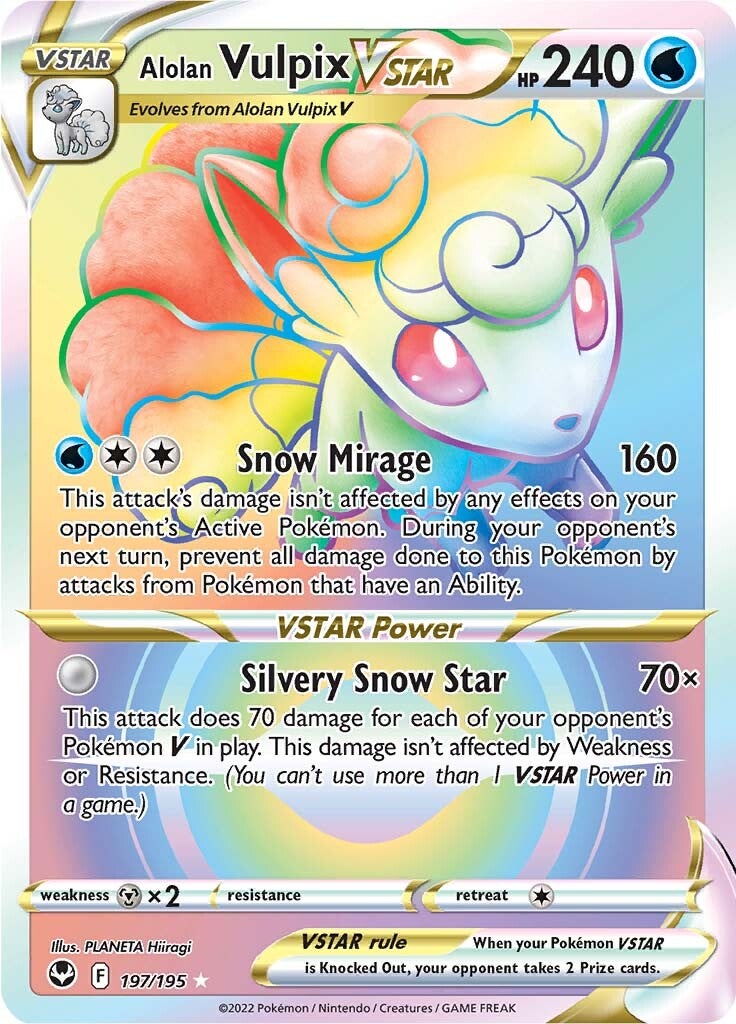 Alolan Vulpix VSTAR (197/195) [Sword & Shield: Silver Tempest] | Play N Trade Winnipeg