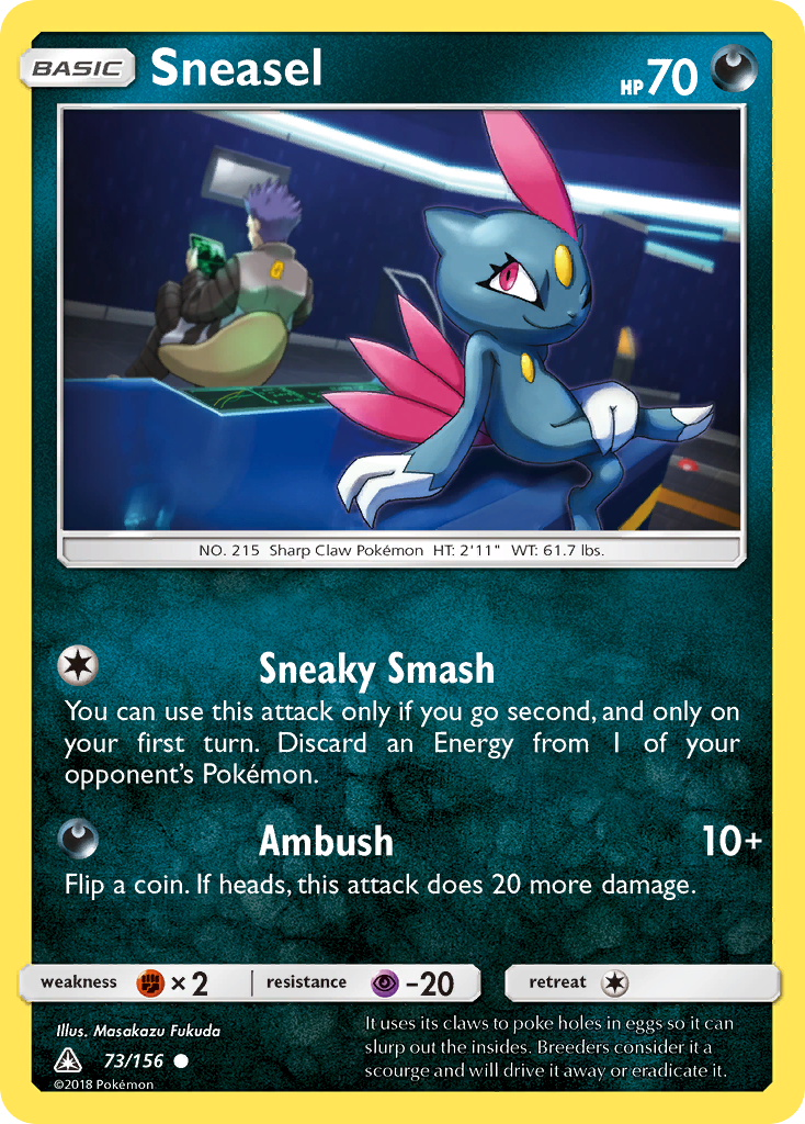 Sneasel (73/156) [Sun & Moon: Ultra Prism] | Play N Trade Winnipeg