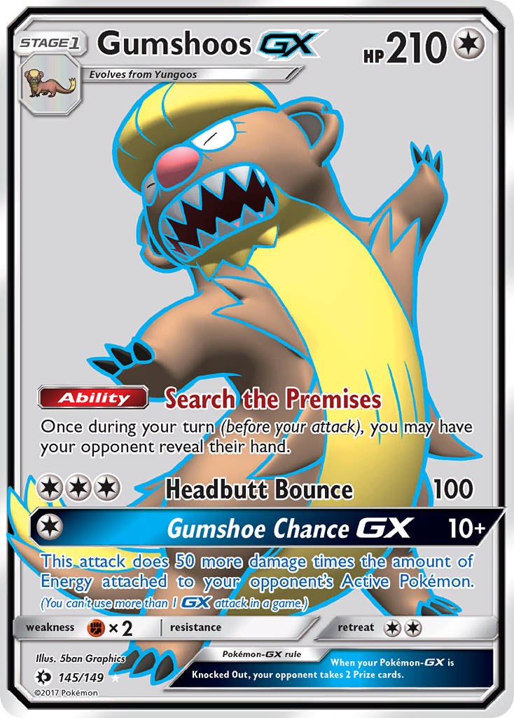 Gumshoos GX (145/149) [Sun & Moon: Base Set] | Play N Trade Winnipeg