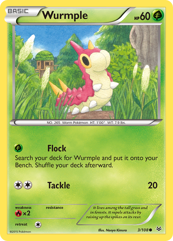 Wurmple (3/108) [XY: Roaring Skies] | Play N Trade Winnipeg