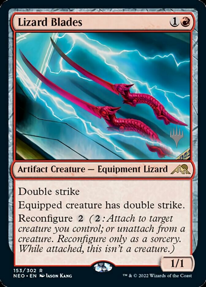 Lizard Blades (Promo Pack) [Kamigawa: Neon Dynasty Promos] | Play N Trade Winnipeg