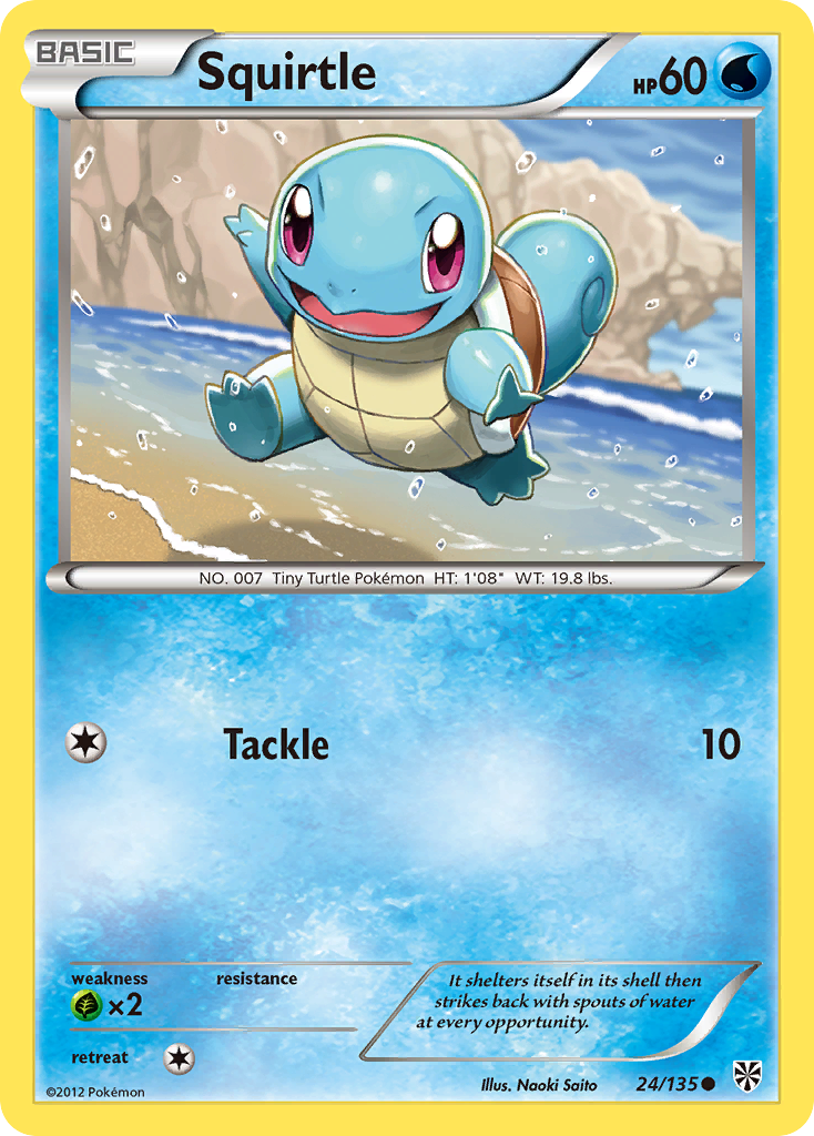 Squirtle (24/135) [Black & White: Plasma Storm] | Play N Trade Winnipeg