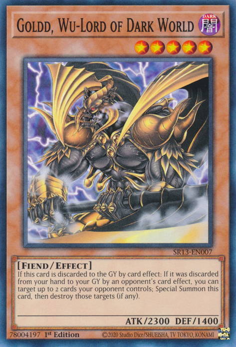 Goldd, Wu-Lord of Dark World [SR13-EN007] Common | Play N Trade Winnipeg