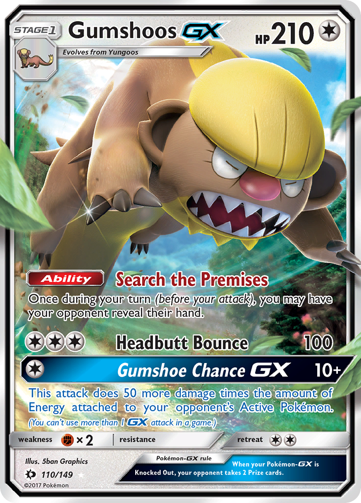 Gumshoos GX (110/149) [Sun & Moon: Base Set] | Play N Trade Winnipeg