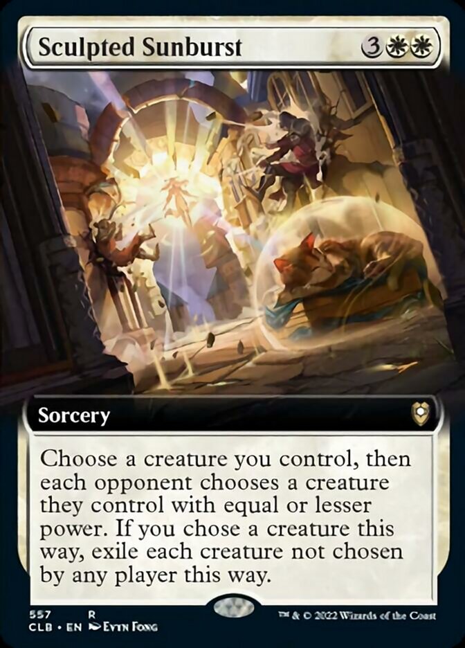 Sculpted Sunburst (Extended Art) [Commander Legends: Battle for Baldur's Gate] | Play N Trade Winnipeg